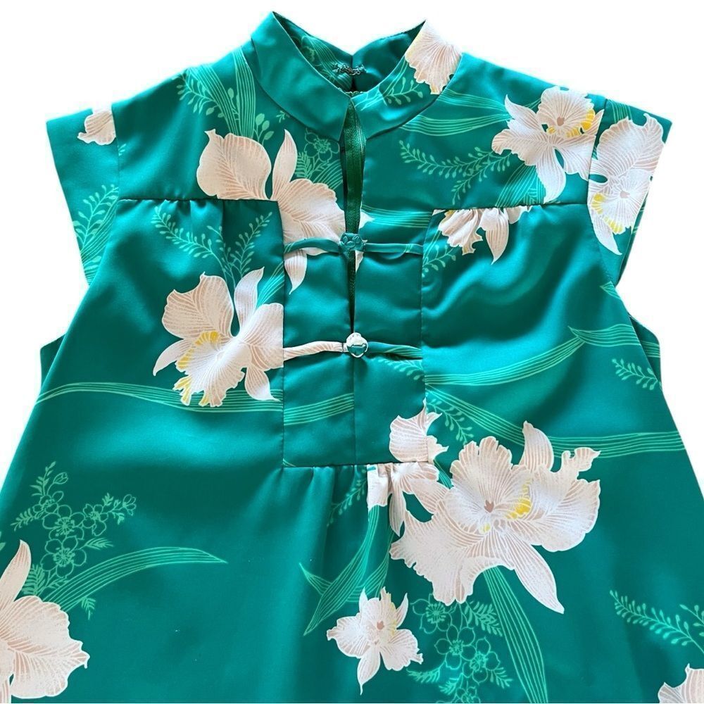 Vintage Otaheite Honolulu Hawaiian Floral Maxi Dress - Picture 3 of 9